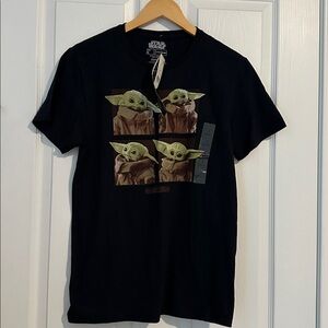 Star Wars The Child Black Cotton T-Shirt NWT